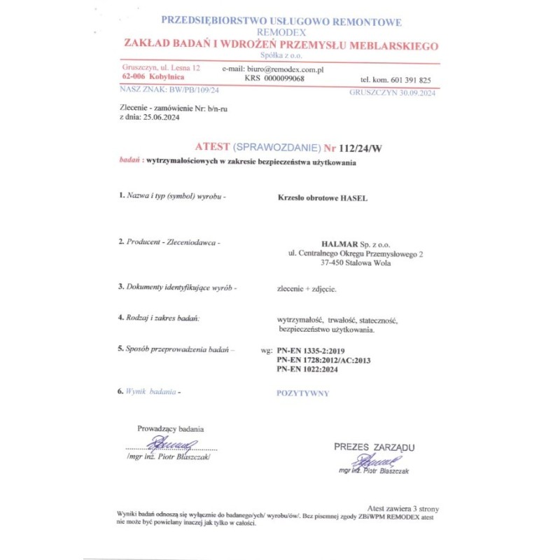 HASEL fotel gabinetowy czarny / popiel HASEL fotel gabinetowy czarny / popiel