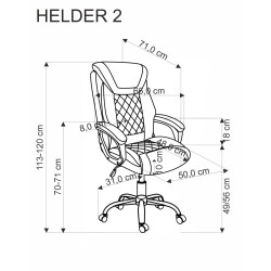 HELDER 2 fotel gabinetowy popielaty (1p 1szt) HELDER 2 fotel gabinetowy popielaty (1p 1szt)
