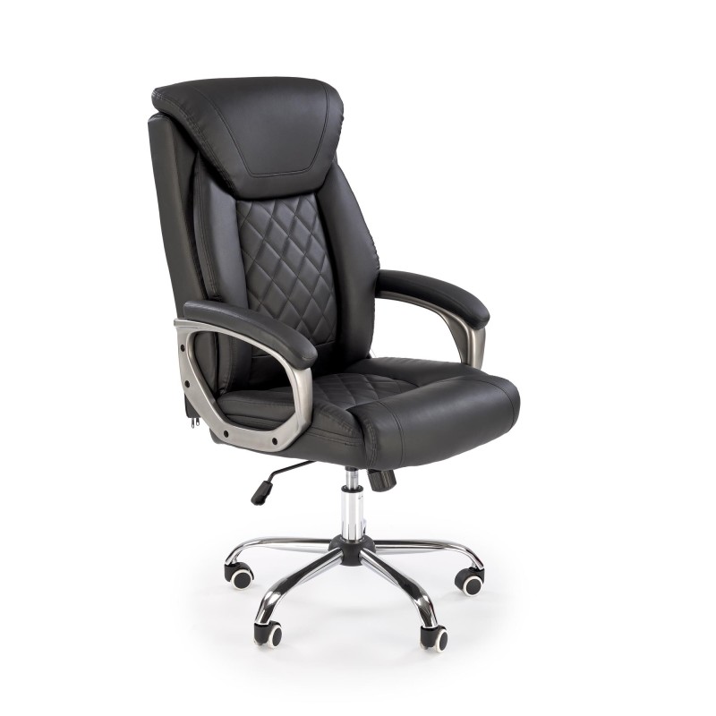 'HELDER Black Office Armchair'