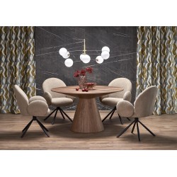 'HENDERSON Round Walnut Table'