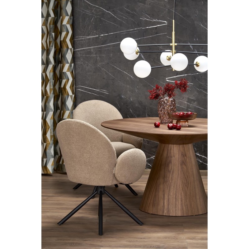 'HENDERSON Round Walnut Table' 'HENDERSON Round Walnut Table'