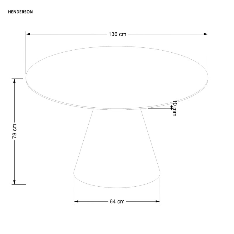 'HENDERSON Round Walnut Table' 'HENDERSON Round Walnut Table'