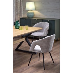 'HENRY Extendable Table, Top - Natural, Legs - Black' 'HENRY Extendable Table, Top - Natural, Legs - Black'