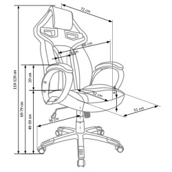 'HONOR Office Chair in Black-Red' 'HONOR Office Chair in Black-Red'