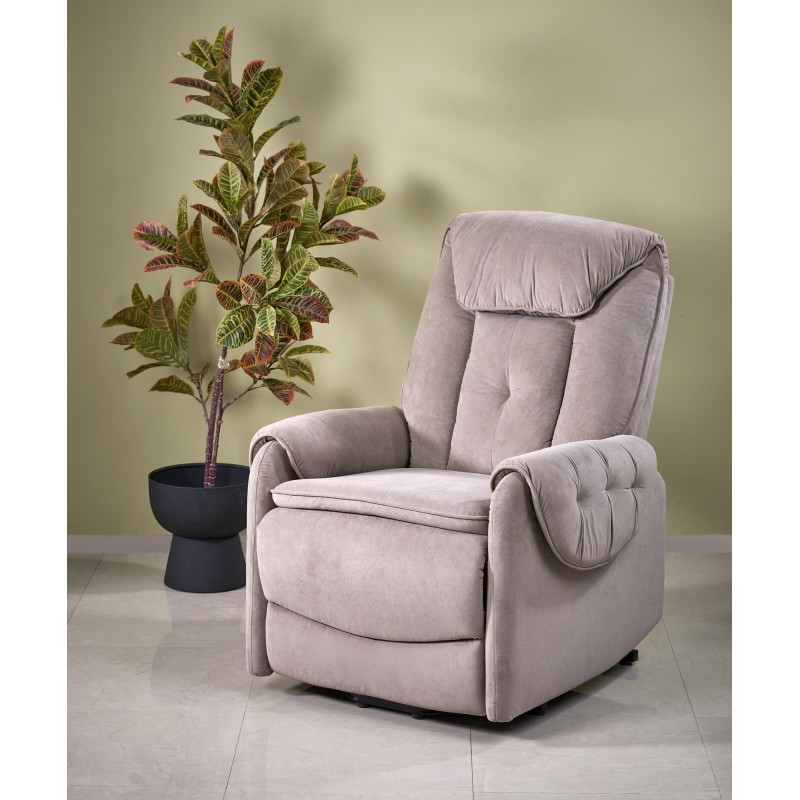 'HORTON Beige Relaxation Armchair' 'HORTON Beige Relaxation Armchair'