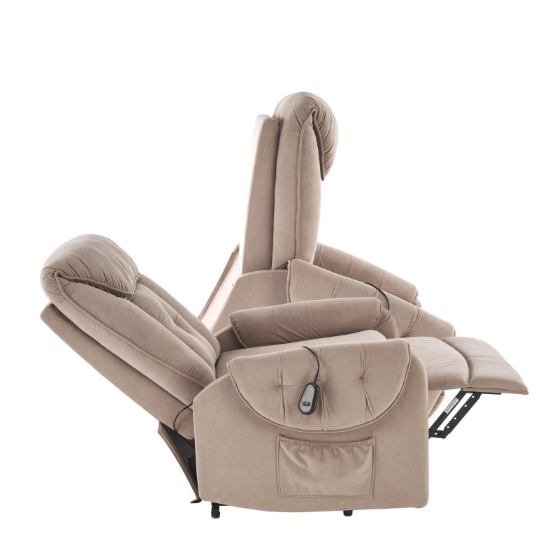 'HORTON Beige Relaxation Armchair' 'HORTON Beige Relaxation Armchair'