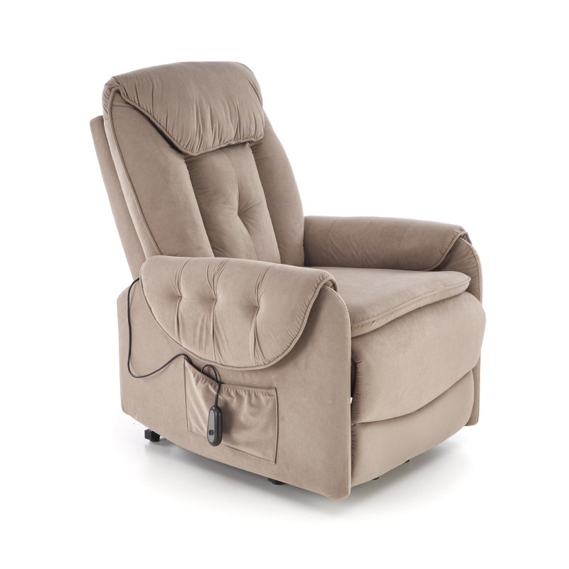 'HORTON Beige Relaxation Armchair' 'HORTON Beige Relaxation Armchair'