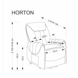HORTON fotel wypoczynkowy popielaty (1p 1szt) HORTON fotel wypoczynkowy popielaty (1p 1szt)