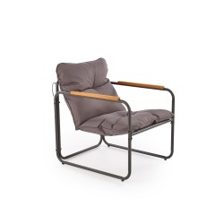 HUDSON, zestaw ogrodowy ( sofa, fotel 2x, ława ), popielaty / brązowy (1p 1zestaw) HUDSON, zestaw ogrodowy ( sofa, fotel 2x, ława ), popielaty / brązowy (1p 1zestaw)