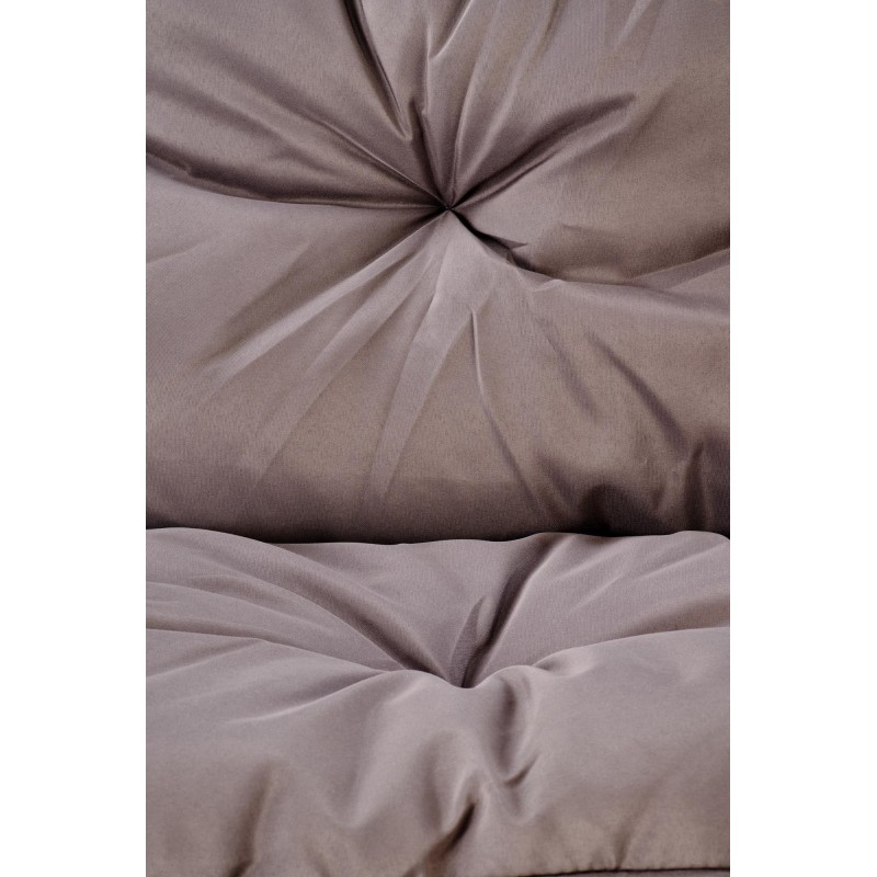 HUDSON, zestaw ogrodowy ( sofa, fotel 2x, ława ), popielaty / brązowy (1p 1zestaw) HUDSON, zestaw ogrodowy ( sofa, fotel 2x, ława ), popielaty / brązowy (1p 1zestaw)