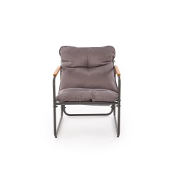HUDSON, zestaw ogrodowy ( sofa, fotel 2x, ława ), popielaty / brązowy (1p 1zestaw) HUDSON, zestaw ogrodowy ( sofa, fotel 2x, ława ), popielaty / brązowy (1p 1zestaw)