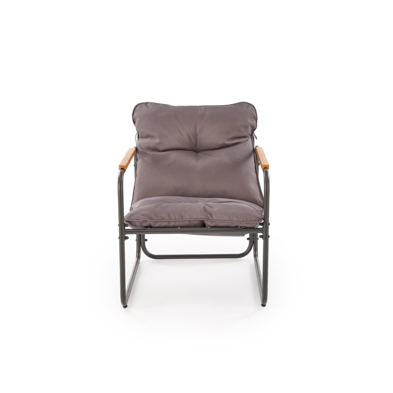 HUDSON, zestaw ogrodowy ( sofa, fotel 2x, ława ), popielaty / brązowy (1p 1zestaw) HUDSON, zestaw ogrodowy ( sofa, fotel 2x, ława ), popielaty / brązowy (1p 1zestaw)