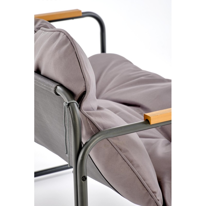 HUDSON, zestaw ogrodowy ( sofa, fotel 2x, ława ), popielaty / brązowy (1p 1zestaw) HUDSON, zestaw ogrodowy ( sofa, fotel 2x, ława ), popielaty / brązowy (1p 1zestaw)