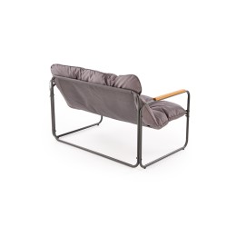 HUDSON, zestaw ogrodowy ( sofa, fotel 2x, ława ), popielaty / brązowy (1p 1zestaw) HUDSON, zestaw ogrodowy ( sofa, fotel 2x, ława ), popielaty / brązowy (1p 1zestaw)