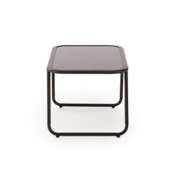HUDSON, zestaw ogrodowy ( sofa, fotel 2x, ława ), popielaty / brązowy (1p 1zestaw) HUDSON, zestaw ogrodowy ( sofa, fotel 2x, ława ), popielaty / brązowy (1p 1zestaw)