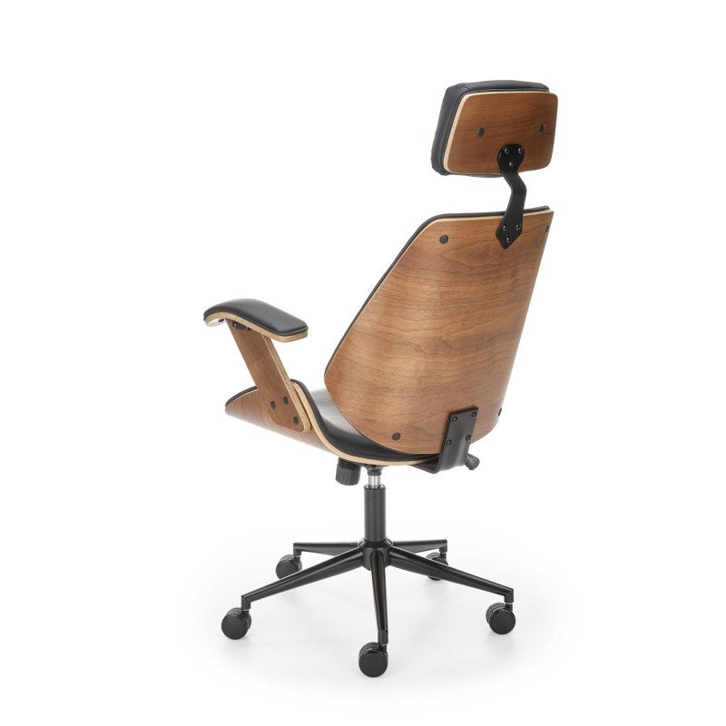 'IGNAZIO Swivel Chair, Walnut-Black' 'IGNAZIO Swivel Chair, Walnut-Black'