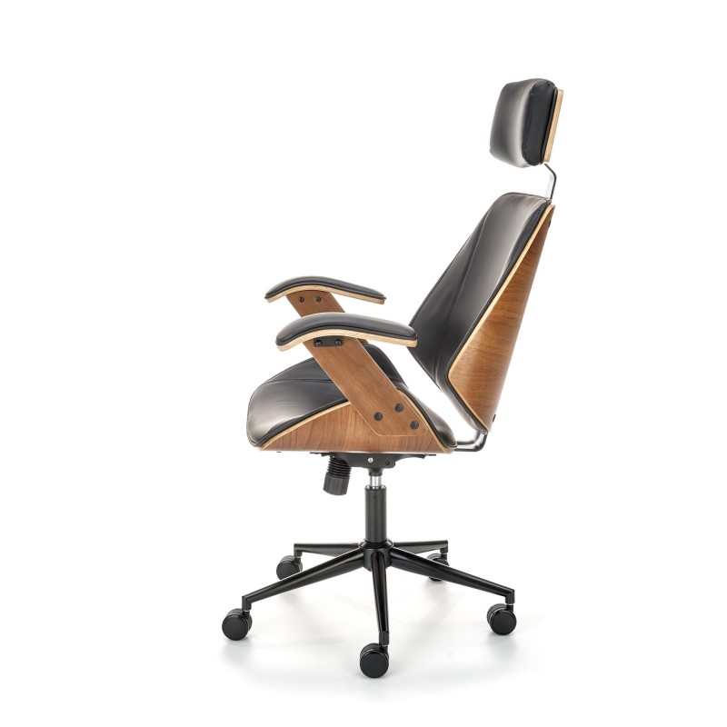 'IGNAZIO Swivel Chair, Walnut-Black' 'IGNAZIO Swivel Chair, Walnut-Black'
