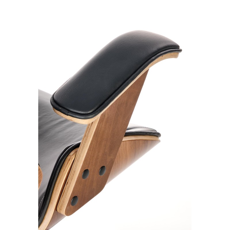 'IGNAZIO Swivel Chair, Walnut-Black' 'IGNAZIO Swivel Chair, Walnut-Black'