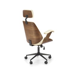 'IGNAZIO Swivel Chair, Walnut-Cream' 'IGNAZIO Swivel Chair, Walnut-Cream'
