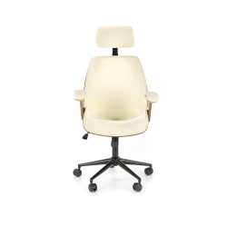 'IGNAZIO Swivel Chair, Walnut-Cream' 'IGNAZIO Swivel Chair, Walnut-Cream'