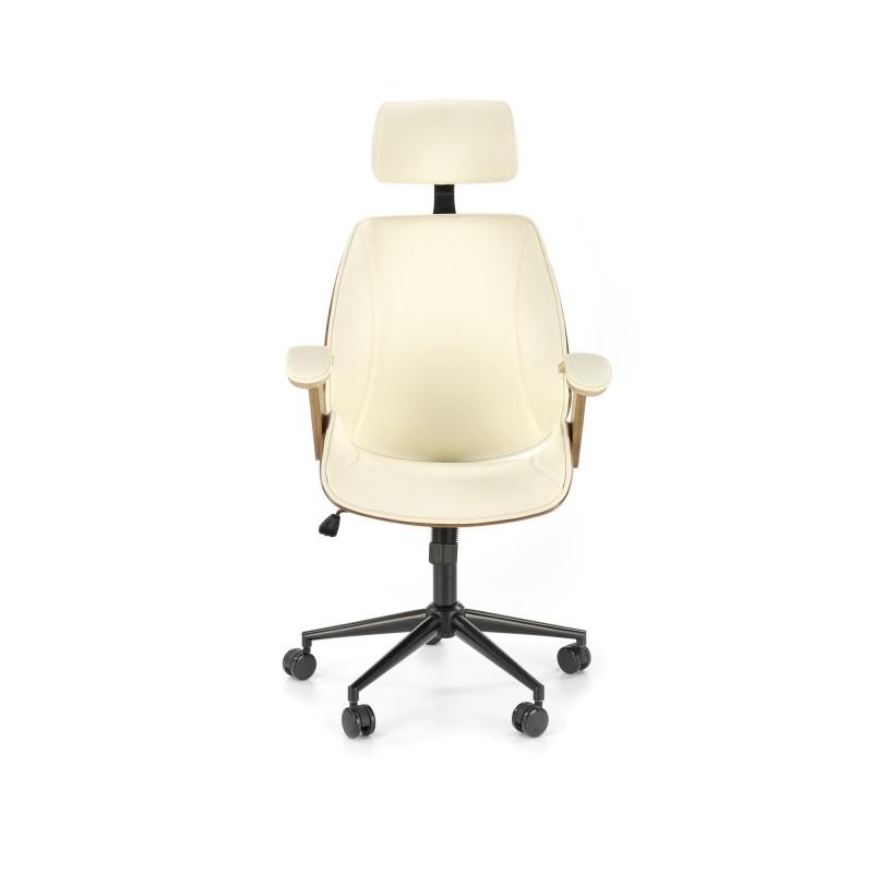 'IGNAZIO Swivel Chair, Walnut-Cream' 'IGNAZIO Swivel Chair, Walnut-Cream'