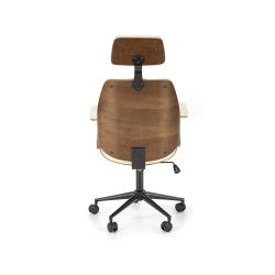 'IGNAZIO Swivel Chair, Walnut-Cream' 'IGNAZIO Swivel Chair, Walnut-Cream'
