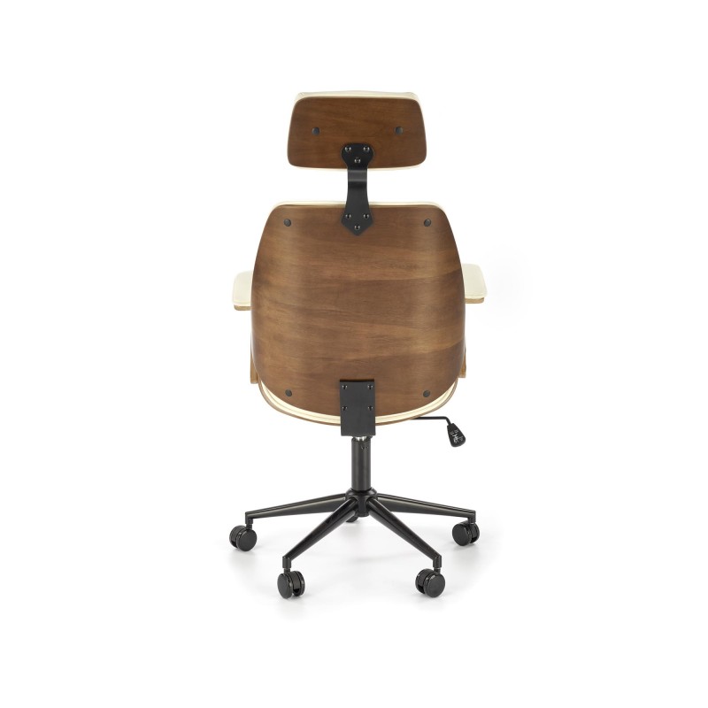'IGNAZIO Swivel Chair, Walnut-Cream' 'IGNAZIO Swivel Chair, Walnut-Cream'