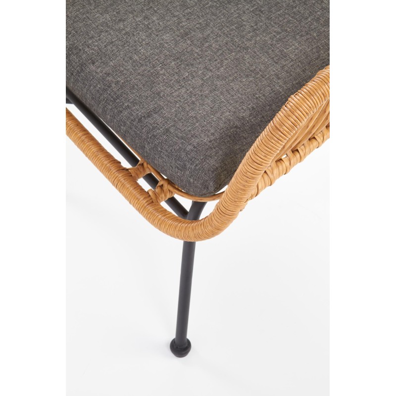 'IKARO Black / Natural / Ash Grey Armchair' 'IKARO Black / Natural / Ash Grey Armchair'