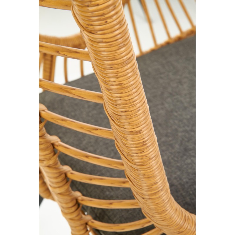 'IKARO Black / Natural / Ash Grey Armchair' 'IKARO Black / Natural / Ash Grey Armchair'