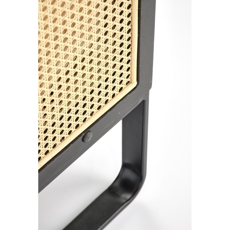 'ILARIO Relaxation Armchair, Black / Natural' 'ILARIO Relaxation Armchair, Black / Natural'