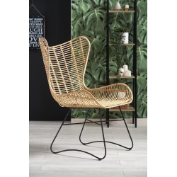 INDIANA fotel wypoczynkowy rattan naturalny (2p 1szt) INDIANA fotel wypoczynkowy rattan naturalny (2p 1szt)