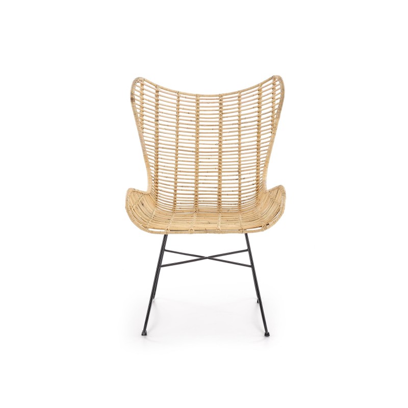 INDIANA fotel wypoczynkowy rattan naturalny (2p 1szt) INDIANA fotel wypoczynkowy rattan naturalny (2p 1szt)
