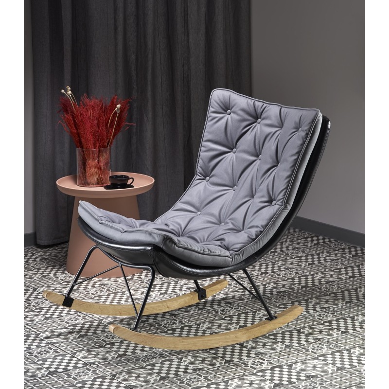 'INDIGO Dark Ash - Black Rocking Chair' 'INDIGO Dark Ash - Black Rocking Chair'