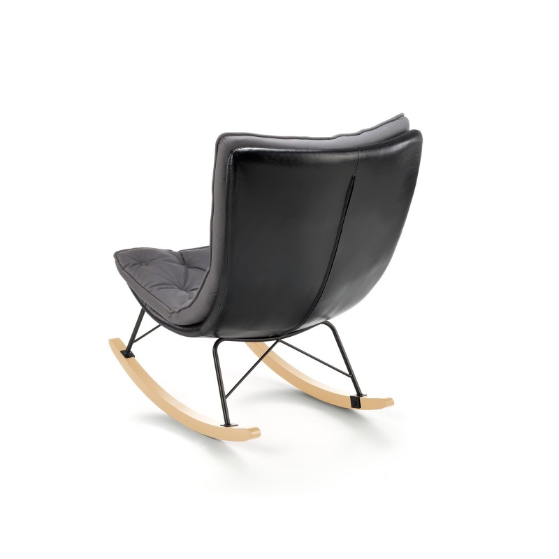 'INDIGO Dark Ash - Black Rocking Chair' 'INDIGO Dark Ash - Black Rocking Chair'