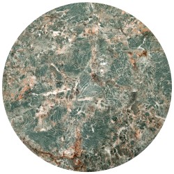 'INES Set of 2 Benches, Green Marble / Black' 'INES Set of 2 Benches, Green Marble / Black'