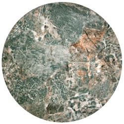 'INES Set of 2 Benches, Green Marble / Black' 'INES Set of 2 Benches, Green Marble / Black'