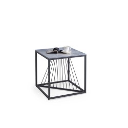 'INFINITY 2 SQUARE, coffee table, ash marble / black'