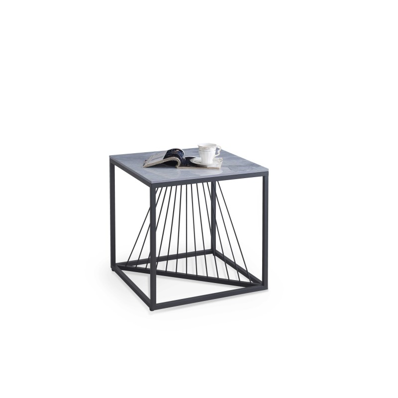 'INFINITY 2 SQUARE, coffee table, ash marble / black' 'INFINITY 2 SQUARE, coffee table, ash marble / black'