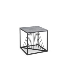 'INFINITY 2 SQUARE, coffee table, ash marble / black' 'INFINITY 2 SQUARE, coffee table, ash marble / black'