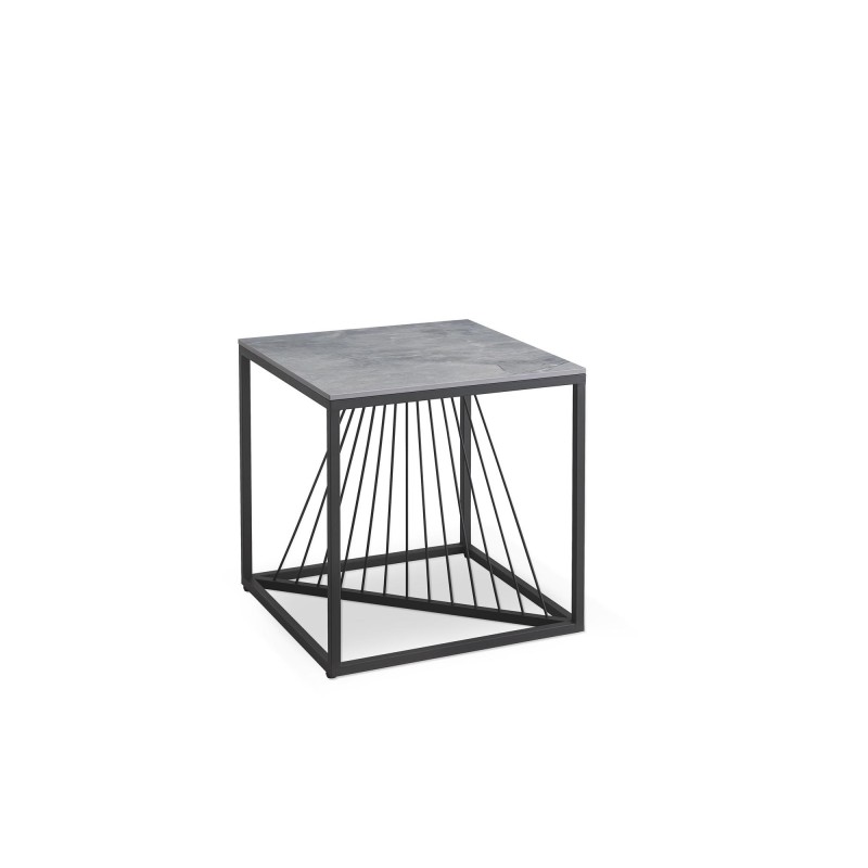 'INFINITY 2 SQUARE, coffee table, ash marble / black' 'INFINITY 2 SQUARE, coffee table, ash marble / black'