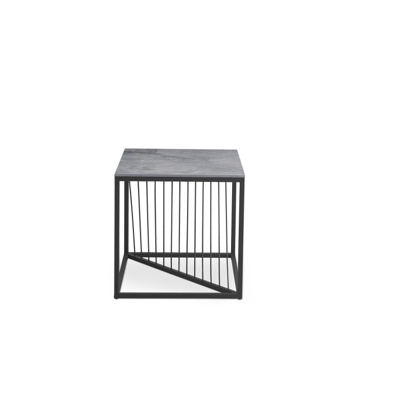 'INFINITY 2 SQUARE, coffee table, ash marble / black' 'INFINITY 2 SQUARE, coffee table, ash marble / black'