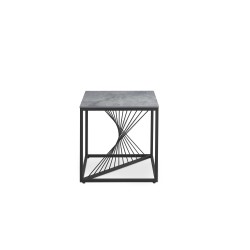 'INFINITY 2 SQUARE, coffee table, ash marble / black' 'INFINITY 2 SQUARE, coffee table, ash marble / black'