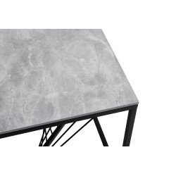 'INFINITY 2 SQUARE, coffee table, ash marble / black' 'INFINITY 2 SQUARE, coffee table, ash marble / black'