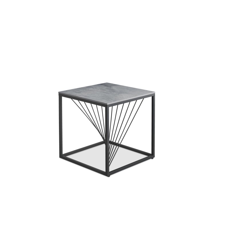'INFINITY 2 SQUARE, coffee table, ash marble / black' 'INFINITY 2 SQUARE, coffee table, ash marble / black'