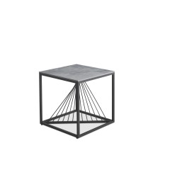 'INFINITY 2 SQUARE, coffee table, ash marble / black' 'INFINITY 2 SQUARE, coffee table, ash marble / black'