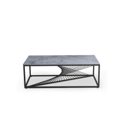 INFINITY 2 ława, popielaty marmur / czarny INFINITY 2 ława, popielaty marmur / czarny