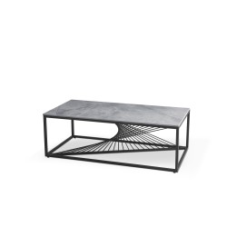'INFINITY 2 Coffee Table, Ashen Marble / Black' 'INFINITY 2 Coffee Table, Ashen Marble / Black'