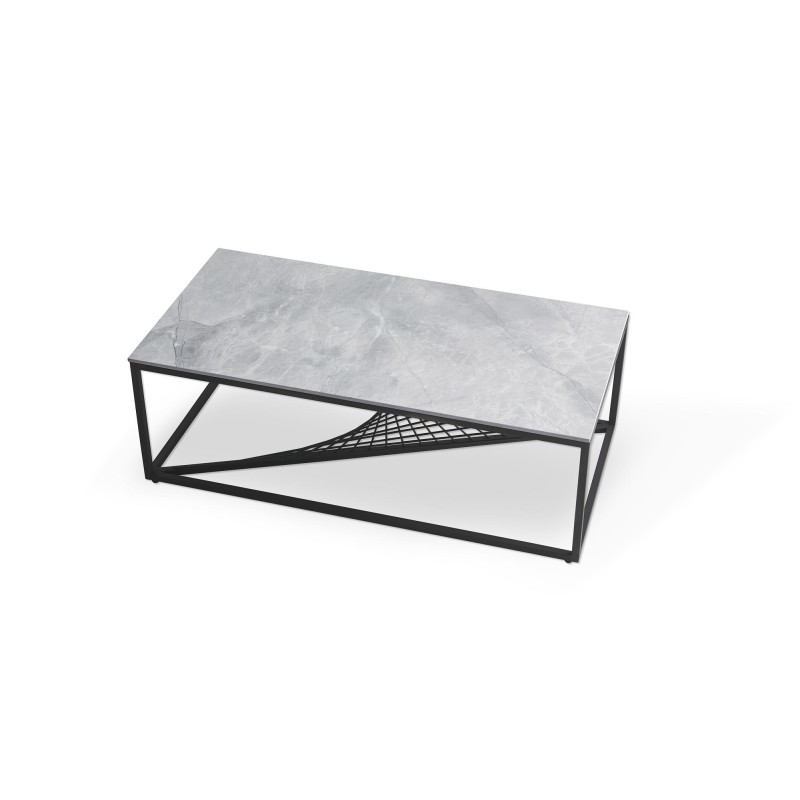 'INFINITY 2 Coffee Table, Ashen Marble / Black' 'INFINITY 2 Coffee Table, Ashen Marble / Black'