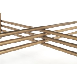 'ISMENA Coffee Table Frame - Gold, Top - Black' 'ISMENA Coffee Table Frame - Gold, Top - Black'
