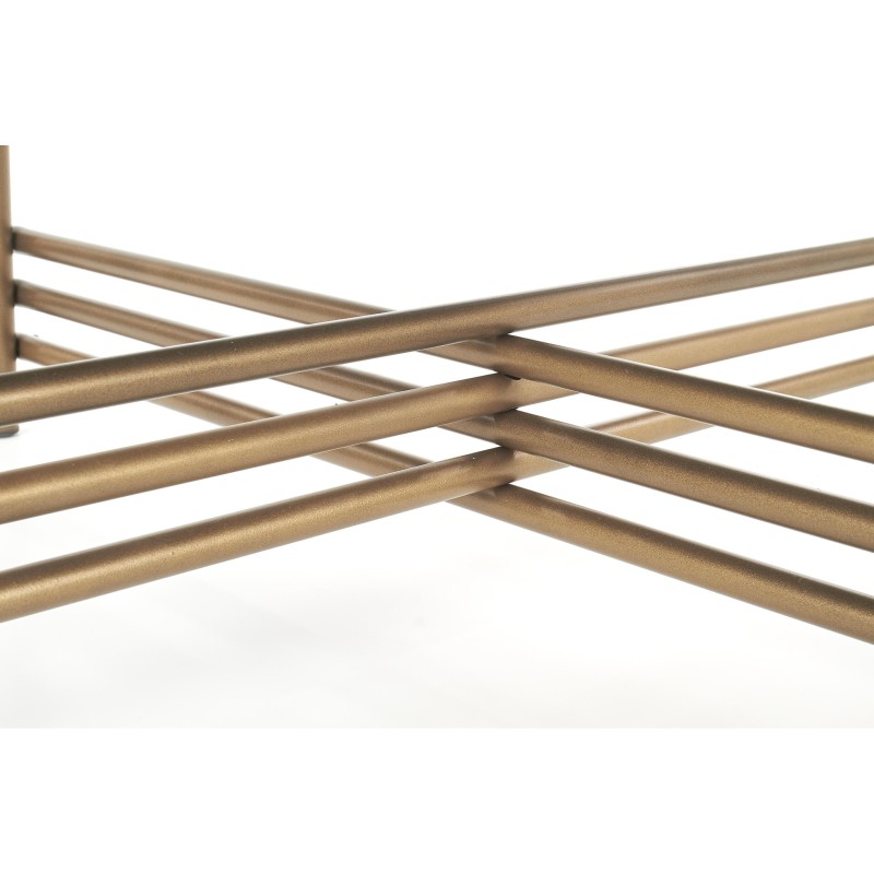 'ISMENA Coffee Table Frame - Gold, Top - Black' 'ISMENA Coffee Table Frame - Gold, Top - Black'
